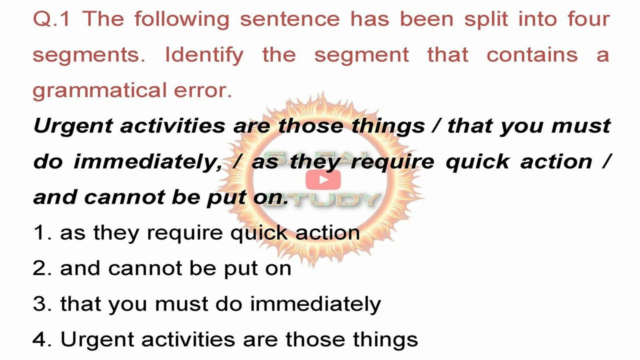 Practice Set 01 for SSC CHSL 2025 Exam - 30 sec/Q - SSC GD MTS CHSL CGL RRB IBPS PSC UPSC STATE PSC