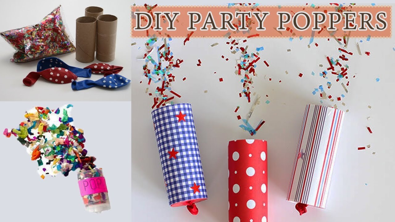 DIY Party Poppers | How To Make Party Poppers | Awesome Party Ideas | Party Hacks | Life Hacks
