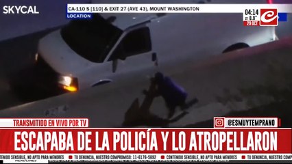 Noticiero transmitió una muerte en vivo: escapaba de la policía y lo atropellaron
