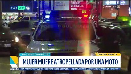 Una mujer muere atropellada por una moto en la zona norte cruceña