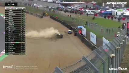 BRSCC Fiesta Junior Championship 2025 Brands Hatch Race 2 Homerstone Flips