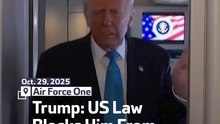 Trump: US Law Blocks Him From Running for Third Term