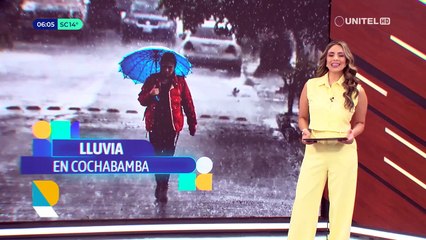 Intensa lluvia con tormentas eléctricas en Cochabamba