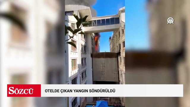 Otelde çıkan yangın söndürüldü