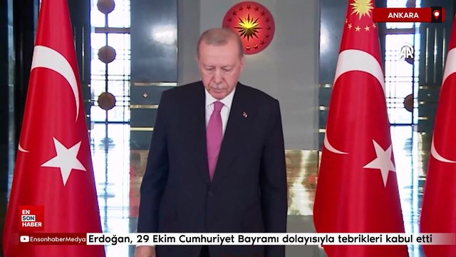 Cumhurbaşkanı Erdoğan, 29 Ekim Cumhuriyet Bayramı dolayısıyla tebrikleri kabul etti