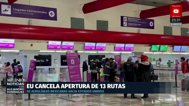 Estados Unidos cancela 13 rutas aéreas desde Aeropuerto Felipe Ángeles