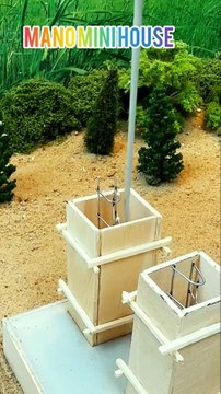 Incredible tiny-house made with red mini bricks 🧱 #asmr #diy #miniaturemodel