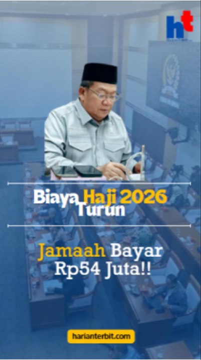 Biaya Haji 2026 Turun, Jamaah Bayar Rp54 Juta!!