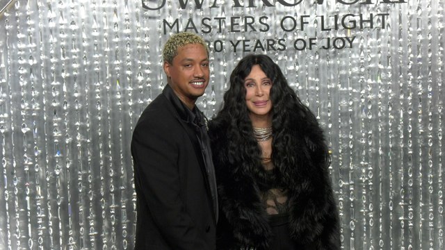 Cher and Alexander ‘AE’ Edwards attend the Swarovski Masters of Light Opening Celebration in Los Angeles