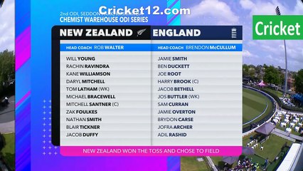 New Zealand vs England 2nd ODI 2025 Highlights 🏏