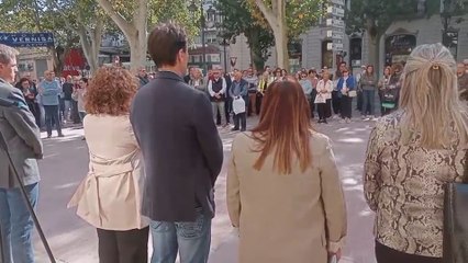 Cinco minutos de silencio en Xàtiva