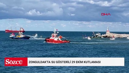 Zonguldak'ta su gösterili 29 Ekim kutlaması