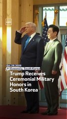 Trump Receives  Ceremonial Military Honors in South Korea