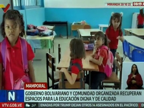 Miranda | Más de 800 estudiantes beneficiados con rehabilitación de espacios educativos en Mamporal