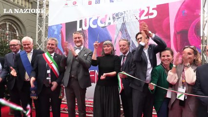 Il ministro Giuli inaugura Lucca Comics & Games