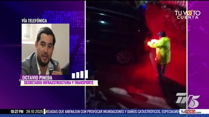 Titular de la SIT "se disculpa" con afectados por tráfico hacia Santa Lucía y Valle de Ángeles