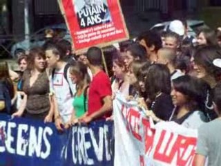 grèves retraite et lycée a perpignan 22 mai 2008
