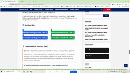 SULTAN MEHMED FATEH EPISODE 56 English and Urdu Subtitles - youturkish