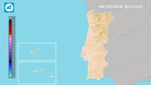 Chuva abundante à vista esta sexta-feira, 31 em Portugal continental