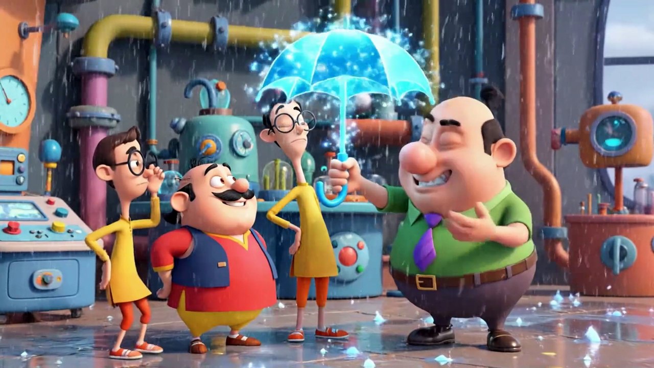 Motu Patlu aur Magic Umbrella ☂️ | Funny 3D Cartoon Episode | Urdu Hindi Kids Animation
