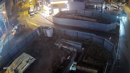 Gebze'deki 7 katlı binanın çökme anı ortaya çıktı