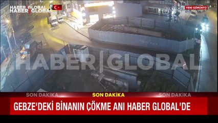 Gebze'deki 7 katlı bina bu şekilde yıkıldı Kamera saniye saniye kaydetti