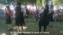 le clan clan PipeBand, un groupe de cornemuse dans le sud de la France