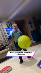 🤣 Kid’s Epic Exercise Ball Fail Turns Storytime Into Chaos! 😂|| Heartsome 💖