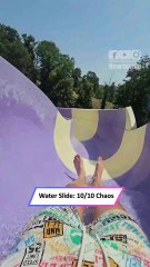 😂 Waterslide Thrill Turns Into Hilarious Mid-Slide Collision! || Heartsome 💖