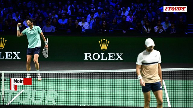 Comme à Shanghai, Valentin Vacherot renverse son cousin Arthur Rinderknech au deuxième tour du Rolex Paris Masters - Tennis - Rolex Paris Masters