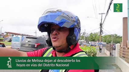 Lluvias de Melissa dejan al descubierto los hoyos en vías del Distrito Nacional_1