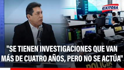 Francisco Rivadeneyra: "Se tienen investigaciones que van más de cuatro años, pero no se actúa"