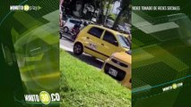 ¡Siguen firmes! Segundo día del paro de taxistas en Medellín