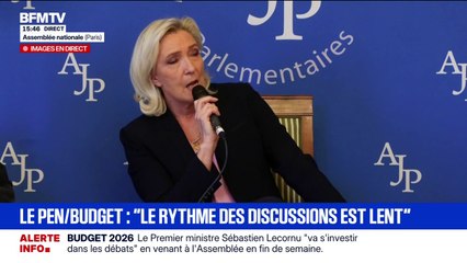Budget 2026: Marine Le Pen affirme que Sébastien Lecornu "a ouvert son cœur au Parti socialiste"