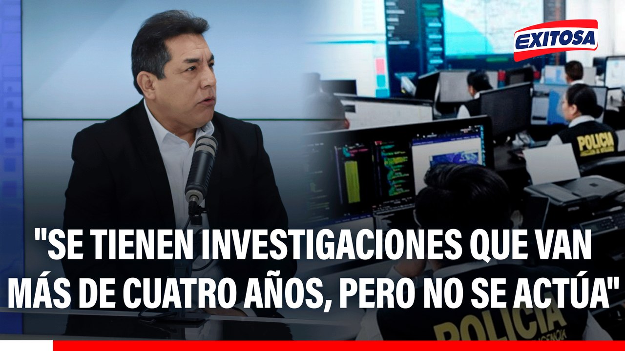 Francisco Rivadeneyra: "Se tienen investigaciones que van más de cuatro años, pero no se actúa"