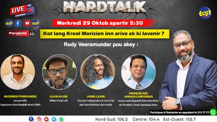Hardtalk: Kot lang Kreol Morisien inn arive ek ki lavenir ?