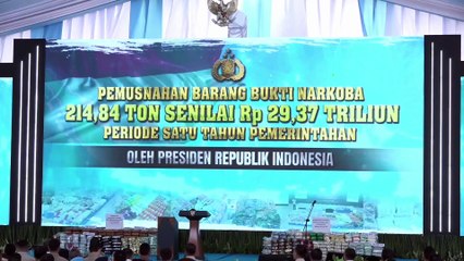 2 Ton Narkoba Dimusnahkan, Prabowo: Jangan Kalah dari Kartel!