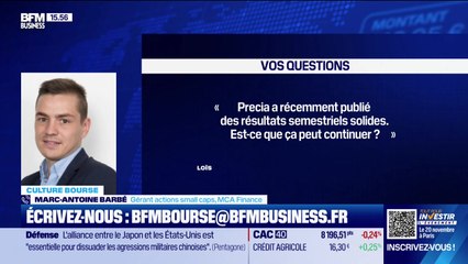 Culture Bourse : "Precia a récemment publié des résultats semestriels solides. Est-ce que ça peut continuer ?", par Julie Cohen-Heurton - 29/10