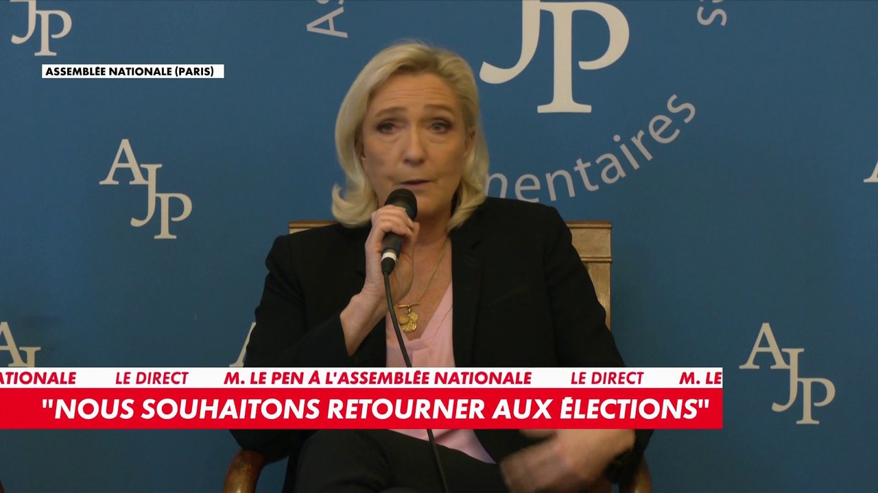 Marine Le Pen : «Je suis là pour sauver la France, pas la droite»
