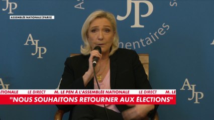 Marine Le Pen : «Je suis là pour sauver la France, pas la droite»