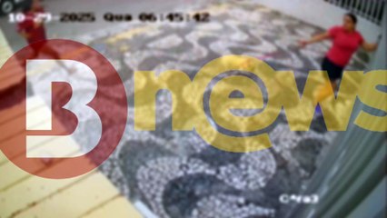 Vídeo mostra vítima correndo após ataque de mulher com garrafa de vidro na Graça