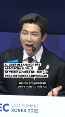 El líder de BTS defiende la diversidad en la APEC frente a Trump