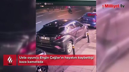 Usta oyuncu Engin Çağlar'ın öldüğü kaza kamerada