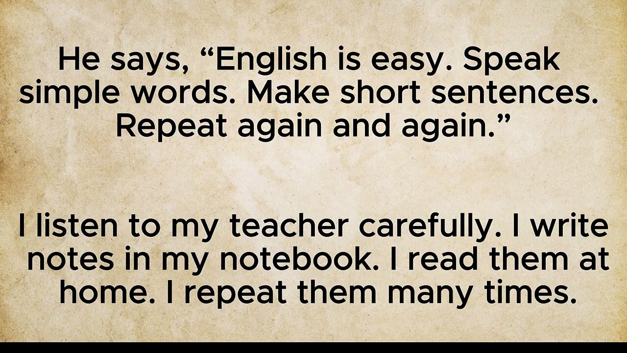 My Family, My School, and My English with A Simple Story / Easy English Practice / Speak English