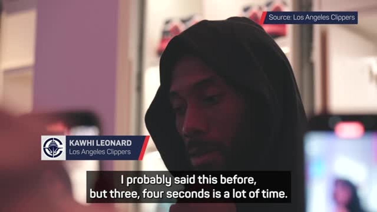 I wasn't rushed - Leonard on buzzer-beater to beat the Pelicans