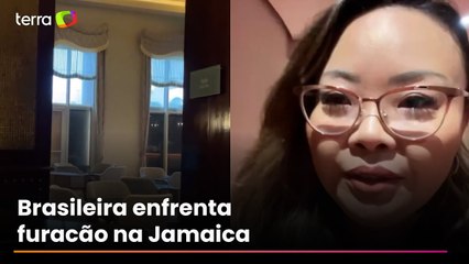 Brasileira mostra esquema em resort na Jamaica para enfrentar furacão Melissa