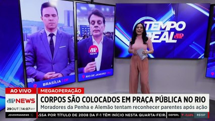 Megaoperação no RJ: 119 mortos e 113 presos em confronto com o CV | TEMPO REAL