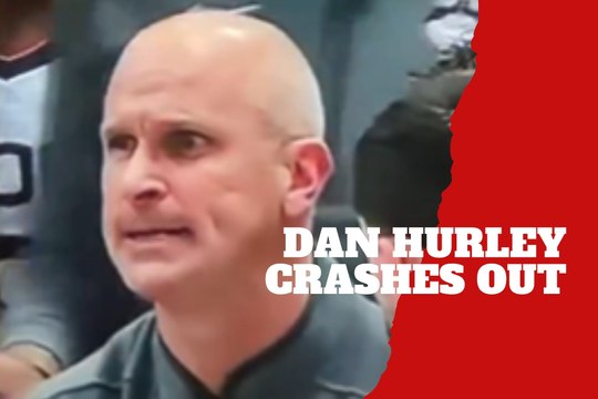 Dan Hurley loses his cool and crashes out during UConn’s exhibition game