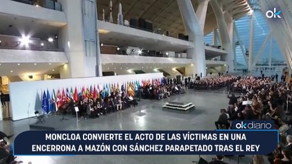 Moncloa convierte el acto de las víctimas en una encerrona a Mazón con Sánchez parapetado tras el Rey