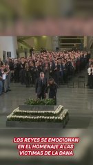 Los reyes se emocionan en el homenaje a las víctimas de la Dana